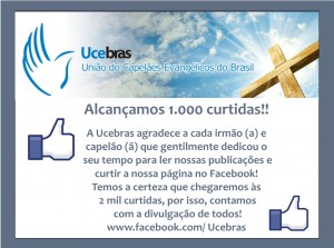 Agradecimento curtidas no Facebook - 2014